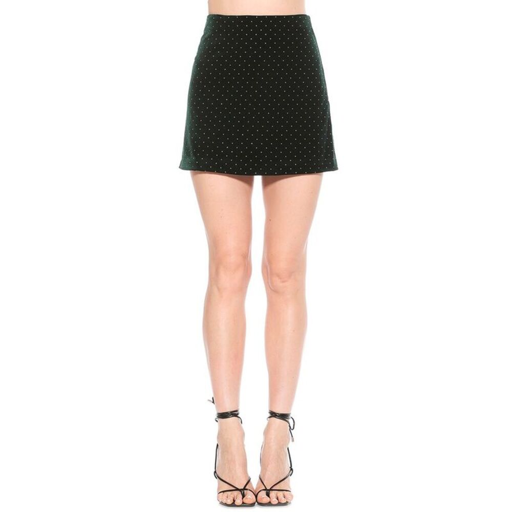 Alexia Admor Womens  Finn Mini Skirt, Green